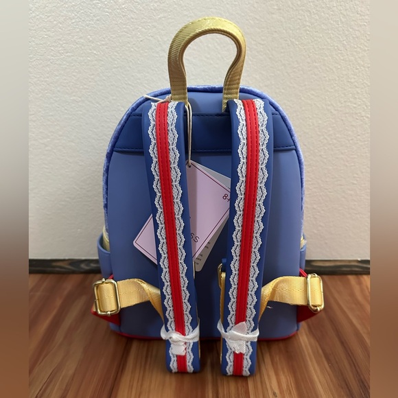 NWT Disney x Loungefly Snow White Cosplay Velvet Mini Backpack - Picture 6 of 6